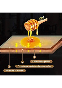 Sáp ong Beewax vệ sinh đánh bóng đồ gỗ nội thất chống thấm thành phần tự nhiên 103gr tặng kèm 2 khăn vải 