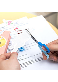 Kéo Học Sinh 121Mm Deli - Hồng/Xanh - 1 Chiếc - E6021