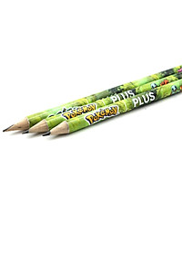 Bộ Bút Chì 3 Cây 2B + Cục Gôm Xanh Lá - Plus-600-V006