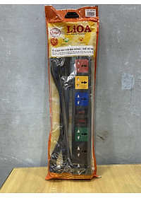 Ổ CẮM KÉO DÀI LIOA 3 CHẤU 6 LỖ ĐA NĂNG DÂY DÀI 3M MODEL 6D32N