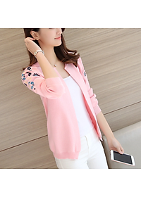 Áo Len Nữ Kiểu Khoác Cardigan Thời Trang Korea Thu Đông Họa Tiết Hoa Thêu ALNO20 MayHomes 