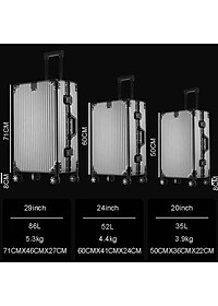 Vali Nhôm Nguyên Khối Khóa Sập NiceVilla 20inch & 24inch $ 29inch