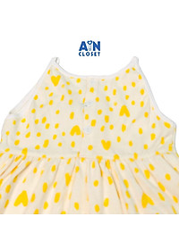 Đầm bé gái họa tiết dây Túi tim vàng thun giấy - AICDBG1DK89Y - AIN Closet