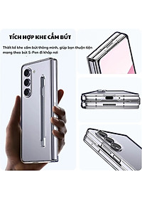 Ốp lưng trong suốt siêu mỏng chống ố vàng cho Samsung Galaxy Z Fold 7 / Z Fold 6 5G Likgus Penone bảo vệ 360 độ màn phụ và mặt lưng (Tặng bút cảm ứng) - Hàng nhập khẩu