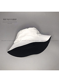 Mũ nón bucbet TRƠN 2 mặt- nón tai bèo vành