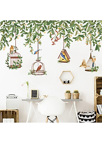 Decal dán tường cho bé Sticker dán tường in chất lượng cao có keo mặt sau mẫu Dưới Tán Cây ZH78