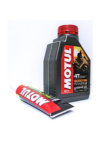 [Mẫu Mới] Nhớt cao cấp cho xe tay ga đời mới Motul Scooter Power LE 5W40 800ml tặng nhớt hộp số Motul Gear 80W90 120ml