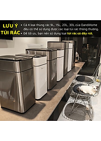 Thùng rác thông minh cảm ứng tự động đóng mở DandiHome - Tặng pin AA