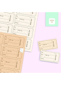 Bộ 24 Nhãn Vở C - Linh Lan