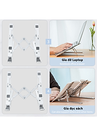 Nơi bán Giá Đỡ cho Laptop Nhôm Gấp Gọn, Laptop Stand Dùng Cho Máy Từ 11~15 inch, Có Thể Điều Chỉnh góc nhìn Cao Cấp