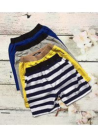 Combo 3 quần short trẻ em từ 10-30kg - Cotton thiên nhiên - 3 màu ngẫu nhiên
