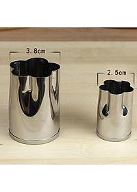 Bộ Dụng Cụ Cắt Tỉa Rau Củ Quả Inox 8 Món, Bộ Khuôn Cắt Tạo Hình Rau Củ Quả, Khuôn Làm Bánh - Hàng Loại 1 - Chính Hãng MINIIN