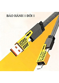 Cáp Sạc 4 Trong 1 đa năng dài 1 mét - công suất 65W, dùng cho nhiều dòng điện thoại 