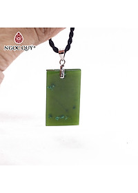 Mặt dây chuyền ngọc bích mệnh hỏa, mộc - Ngọc Quý Gemstones