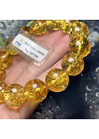 Vòng Hổ Phách Balan Cognac 14mm đặc biệt cao cấp Hadosa