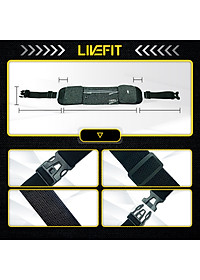 Túi đeo hông chạy bộ LiveFit cao cấp - Running Belt - WB1028