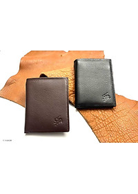 Ví Nam Da Bò NAPA Mềm Mại - Vân Tự Nhiên, Size Lớn, Thiết Kế Cổ Điển, Đơn Giản - Mỏng Nhẹ, Dáng Đứng - Gập 2, Ngăn Đựng Tiền Có Khóa Kéo, Nhiều Ngăn Để Giấy Tờ Tiện Dụng - Hàng Chính Hãng SAIGIO