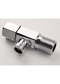 Van giảm áp và khóa đường nước Đồng mạ Chrome Eurolife EL-X40 (Trắng bạc)