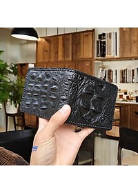 Ví Nam Da Cá Sấu 2 Mặt Dáng Ngang Dễ Sử Dụng [Gù Cá Sấu Nguyên Con Rất Đẹp]