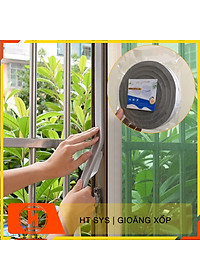 Mút xốp dán khe cửa HT SYS - Cách âm - Giảm chấn - Chống bụi - Gioăng xốp bản 15mm x2 mét -Bộ 02 cuộn