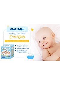 Khăn vải khô đa năng cho bé Oma Baby ( 1 Hộp/ 80 Miếng) - Oma & Baby Premium Baby Dry Multi-Functional Cloths ( 80 cloths per box)
