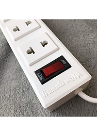 Ổ cắm Điện Quang ĐQ 001A-01-2M (6 lỗ 2 chấu dây 2 mét)