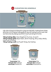 Nến ly vuông Elevation Yankee Candle size S - Sea Minerals (96g)