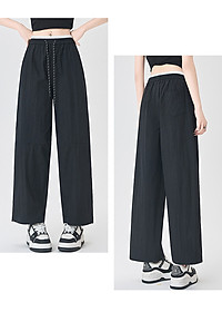 Quần ống rộng nữ, chất liệu Lụa gió cao cấp, mềm mịn, mát mẻ, Quần dài nữ form rộng thoải mái form 40-62 kg