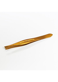 Nhíp Inox Đầu Xéo Vỉ Giấy Màu Vàng Đồng KỀM NGHĨA N.401 Vàng Đồng