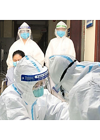 [An Toàn] Mắt Kính Kiểu Mặt Nạ Phủ Hết Mặt Chống Bụi Khuẩn KhoNCC - Hàng Chính Hãng - KPD-FACESHIELD (Trắng Trong)