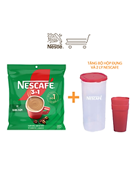 Nơi bán [Tặng bộ 3 ly hoặc Bộ picnic hộp đựng và ly] NESCAFE 3IN1 Công thức cải tiến - VỊ RANG ĐẬM Bịch 46 gói