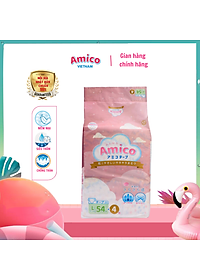 Bỉm - Tã dán Amico size L 54 + 4 miếng (Cho bé 9 - 14 kg)