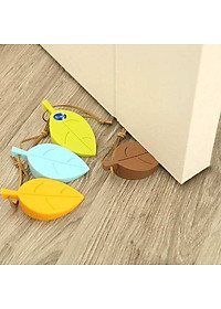 Combo 02 Miếng Cao Su Chặn Cửa Chống Va Đập Hình Chiếc Lá -  Màu Ngẫu Nhiên Milliken NL-3137