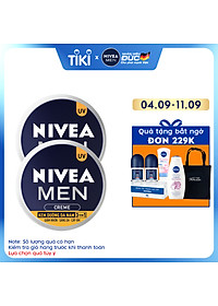 Combo 2 Kem Dưỡng Da Nam NIVEA MEN Creme 3in1 Giúp Giảm Nhờn, Sáng Da, Cấp Ẩm (30ml) – 83923