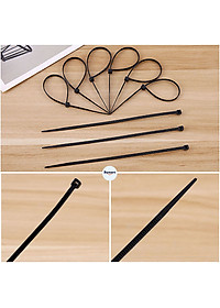 Túi 100 Dây Thít Nhựa Dây Rút Lạt Nhựa Buộc Treo Đánh Dấu Cố Định Vật Dụng 3x150 4x250 Tiện Lợi