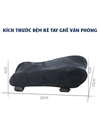 Bộ đệm kê tay ghế văn phòng EMA từ cao su non - thiết kế công thái học ôm trọn cánh tay