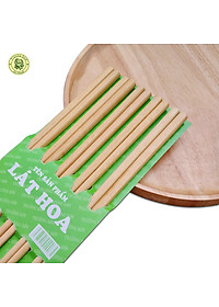 ĐŨA GỖ - DỤNG CỤ NHÀ BẾP - ĐŨA GỖ LÁT HOA - HÀNG VIỆT NAM CHẤT LƯỢNG CAO (01 BỘ 10 ĐÔI)