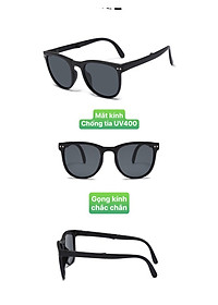 Kính trẻ em gọng gập, kính mát chống tia UV400 phong cách Hàn Quốc bé trai bé gái nhiều màu từ 1 tuổi đến 6 tuổi