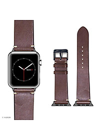 Dây Đeo Apple Watch 49mm 46mm 45mm 44mm 42mm, Chất Liệu Da Bò Cao Cấp, Phong Cách Vintage Hoài Cổ, Tương Thích Các Phiên Bản Series Ultra2/Ultra/SE2/SE/10/9/8/7/6/5/4/3/2/1
