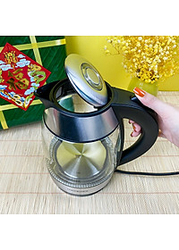 Ấm đun siêu tốc Lock&Lock thân bình thủy tinh dung tích 1.8L công suất 1850W EJK418SLV - Hàng chính hãng