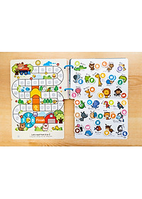 Học Liệu Bóc Dán Montessori Song Ngữ Anh Việt Beezi Book - Lalala Baby