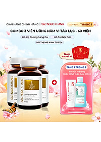 Combo 3 Hộp Sắc Ngọc Khang Vi tảo lục làm mờ sạm nám hiệu quả