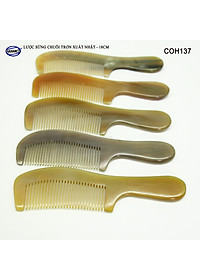 Lược sừng xuất Nhật (Size: L - 18cm) COH137 - Lược chuôi trơn tru đơn giản tiện ích - Chăm sóc tóc