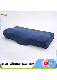 Gối cao su non Memory Foam Pillow công nghệ Nhật Bản -HT SYS- Giúp Ngủ Nhanh - Chống thoái hoá đốt sống cổ - [ Hàng Nhập Khẩu ]