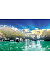 Bộ tranh xếp hình cao cấp 1000 mảnh ghép – Vịnh Hạ Long (50x79cm)