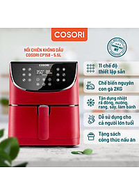 NỒI CHIÊN KHÔNG DẦU ĐIỆN TỬ COSORI (AIR FRYER) 5.8 Qt / 5.5 LÍT- HÀNG CHÍNH HÃNG- MÀU ĐỎ
