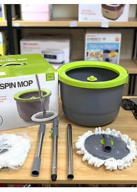 Bộ Lau Nhà Mini Thép Không Gỉ Ettom Lock&Lock ETM498 - 2 Bông Lau - Hàng Chính Hãng