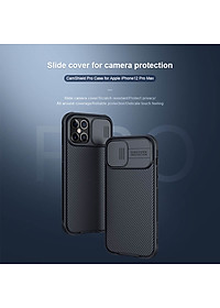 Ốp lưng iPhone 12 Pro Max Nillkin CamShield bảo vệ camera -hàng nhập khẩu
