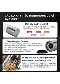 Lọ xay tiêu Inox 304 DandiHome cao cấp