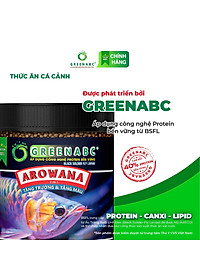 Thức ăn Cá Rồng GREENABC - Protein 40, tăng size, tăng màu, tăng đề kháng, vảy rực rỡ - Hộp 350g